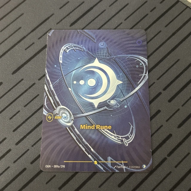 MIND RUNE ALT Art 089a/298 Riftbound TCG Origins League of Legends + 3 ...