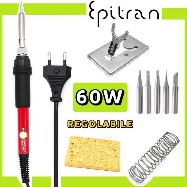 Saldatore A Stagno Professionale 20W/130W PTC Con Punta In Ceramica - Compatto E Pratico