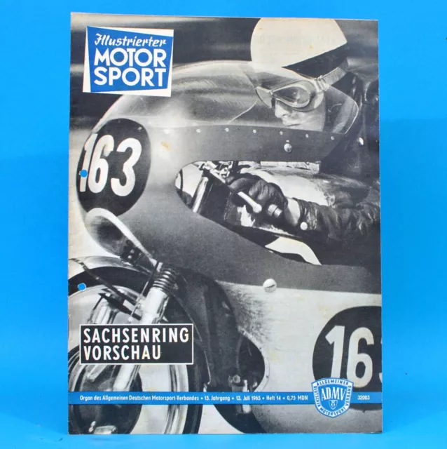 Illustrierter Motorsport IMS 14/1965 Sachsenring NSU Prinz 1000 Triumph WM Z