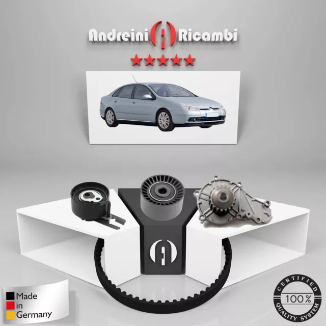 Kit Distribuzione + Pompa Acqua Citroen C5 Ii 1.6 Hdi 80Kw 109Cv 2007 ->