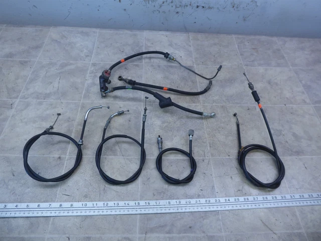 1975 Honda CB750F SS H1564-3) brake lines throttle tach clutch cable set