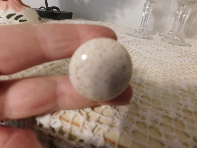 2 Amerock, Knob, Pull, Beige Ceramic Flecked,  1 5/16", Bp725-Om