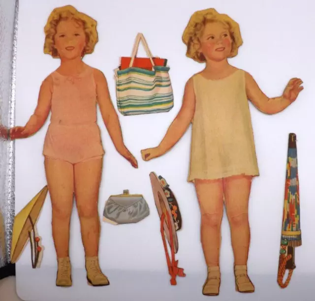 VINTAGE ORIGINAL 1935 Shirley Temple Paper Dolls More Clothes By 