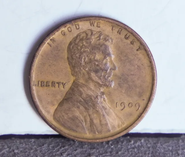 1909-VDB Lincoln Cent Key Date XF AU Wheat Penny Coin 1909VDB