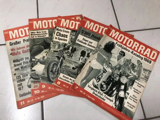 Das Motorrad 1969, Heft 7 bis 11