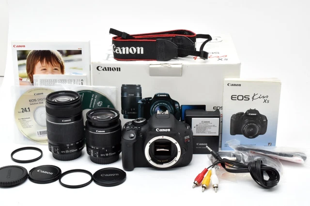 CANON EOS KISS X5 (Rebel T3i, 600D) Double Lens Kit 18-55mm CANON EOS KISS X5 (Rebel T3i, 600D) Double Lens Kit 18-55mm
