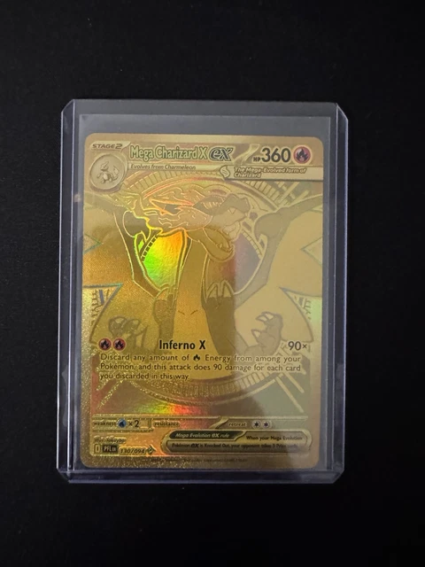 POKEMON TCG PHANTASMAL Flames Mega Charizard Ex Hyper Rare Gold PSA 10 ...
