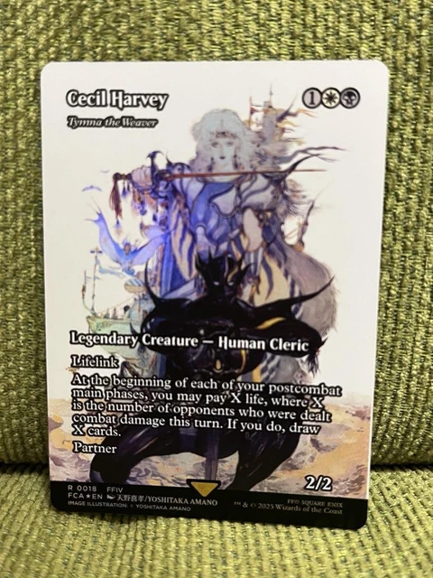 MTG FOIL CECIL Harvey / Tymna the Weaver Final Fantasy