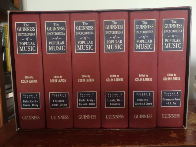 Guinness Encyclopaedia of Popular Music Colin Larkin 2nd edition 6 Volumes 1995