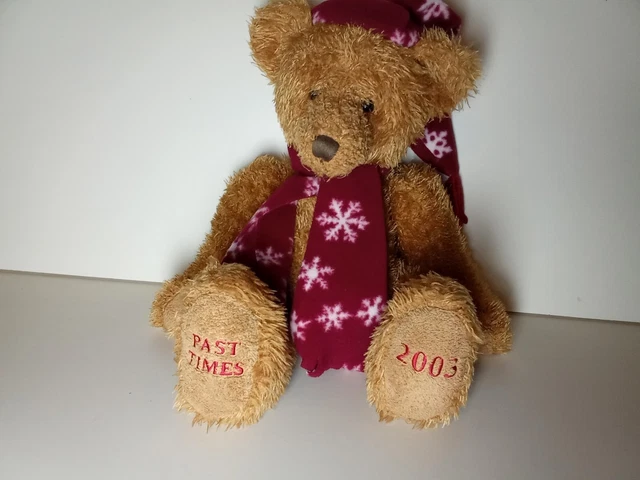 Christmas Teddy Bear Vintage Past Times 2003
