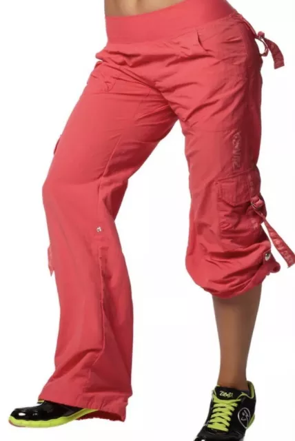 ZUMBA CARGO PANTS with light stretch - Converts to Capri - U.K. Convention  - S