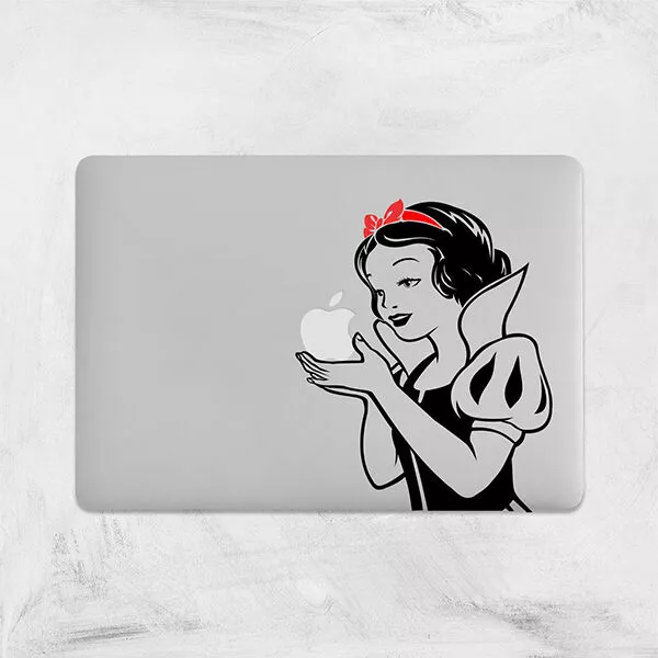 Snow White Decal for Macbook Pro Sticker Vinyl Laptop Mac Notebook Skin Funny 13