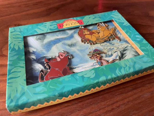 Disneyland Paris König der Löwen verpackt Pin Set SELTEN 2003 LE 1200 Disney Resort