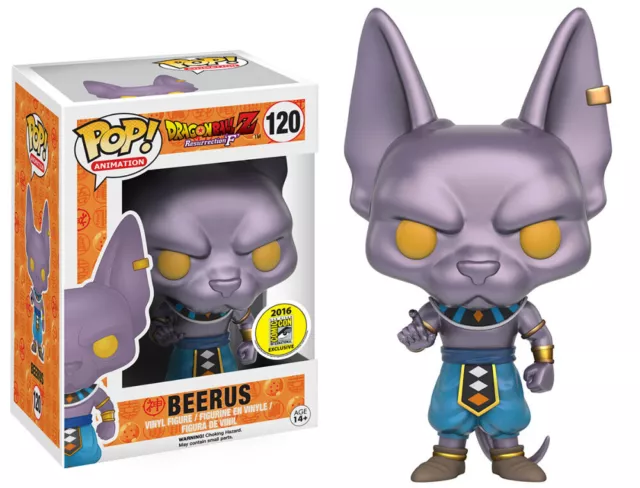 Funko Pop! Vinilo: Dragon Ball Z - Beerus - (Metálico) - Funimation (DIVERTIDO)...