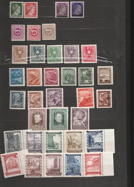 Briefmarken Österreich ab 1945, Sammlung
