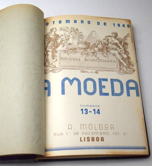 A Moeda 13-19 Portuguese Coin Catalog Value Guide Volume 2 1948 Hard Cover   DO