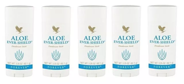 5 pièces de bâton déodorant Forever Living ALOE Ever-Shield 3,25 OZ - sans...