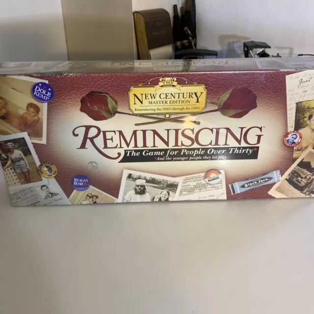 REMINISCING Board Game 1998 Sealed Remembering the 1940's through 1990's zaw