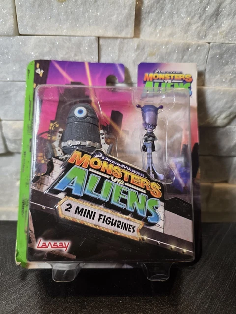 DREAMWORKS 2009 MONSTERS Vs Aliens Clone Robot & Gallaxhar Mini Figures New  EUR 59,99 - PicClick ES