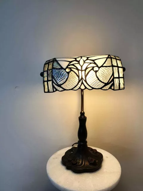 Tiffany Style Stained Glass Table Lamp 10" Wide - Perfect Christmas Present