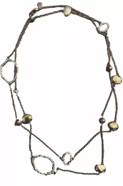 Alexis Bittar Gold Delano Long Station Necklace