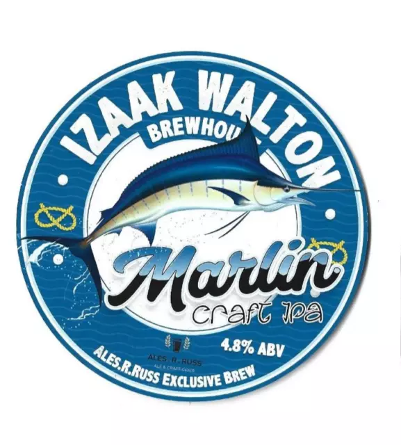 Izaak Walton Brauerei Marlin Handwerk Ipa Bier Wasserhahnkarte
