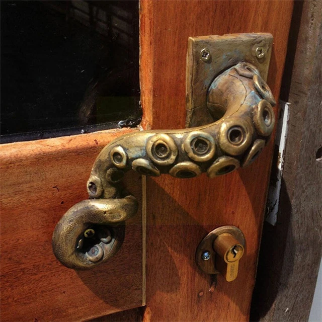 Vintage Octopus Door Knob Hook Furniture Drawer Bar Pulls Handle Hardware Pull