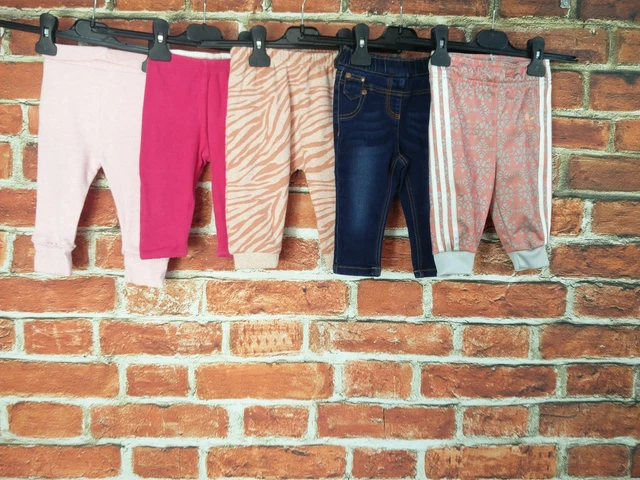 Baby Girls Bundle Aged 6-9 Months Adidas Next Etc Joggers Jeggings Leggings 74Cm