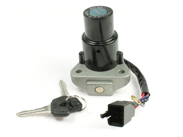 EMSea Motorrad Zündschloss 6-polig - Kompatibel Mit Suzuki TS125 DR350