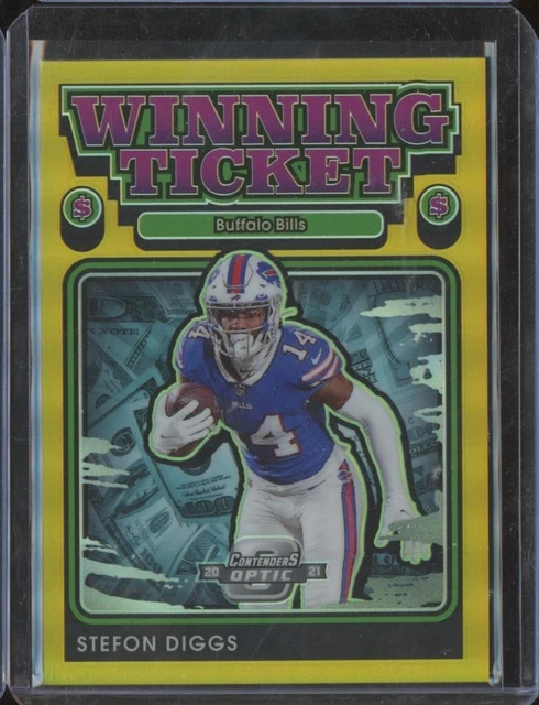 2021 Panini Contenders Optic STEFON DIGGS Gold Prizm /10 Winning Ticket 18 JE66