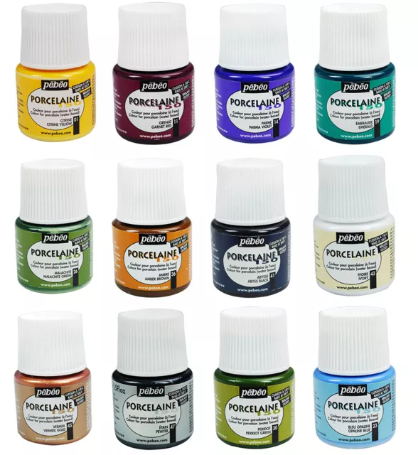 Pebeo Porcelaine 150 Permanent Porzellan Keramik China Farbe 45ml