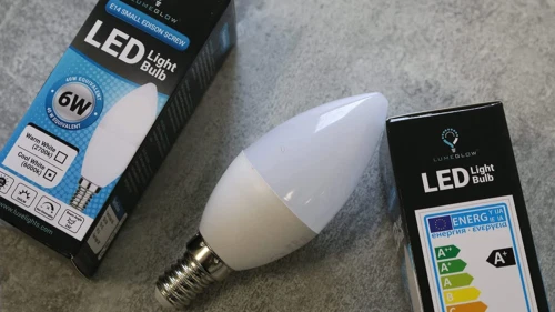 LumeGlow E14 kleine Edison Schraube LED Glühbirne | 6W kühlweiß 6000k 5