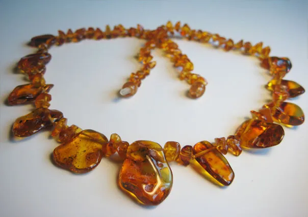 Natural Baltic Amber Necklace Handmade Gemstone !!!