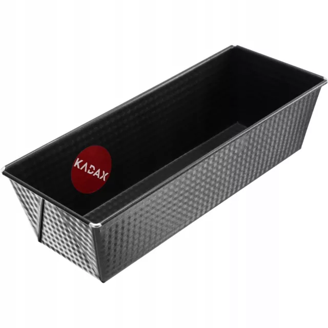 KADAX Molde para hornear rectangular, molde para pan de chapa, 30,5x12x8...