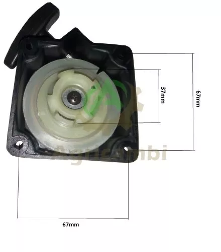 Avviamento a strappo facilitato decespugliatore 33 43 52 cc