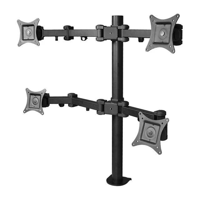 SIIG Articulating Quad Monitor Desk Mount CEMT0S12S1