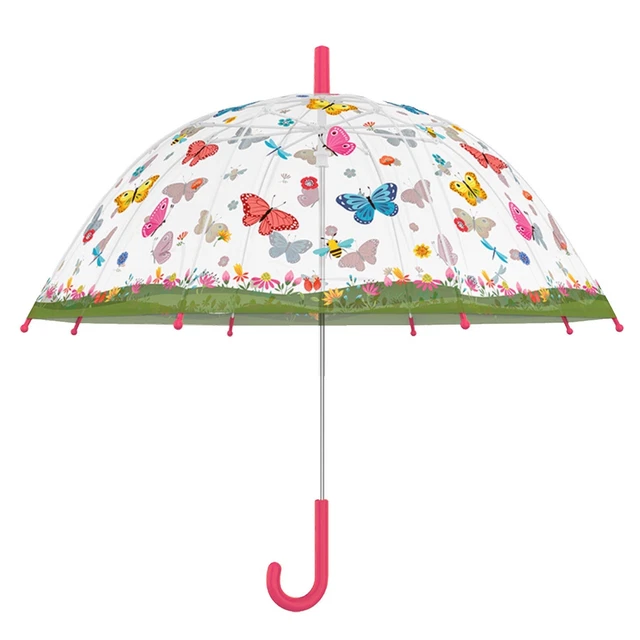 Per Bambini Poe Ombrello Trasparente - Farfalle