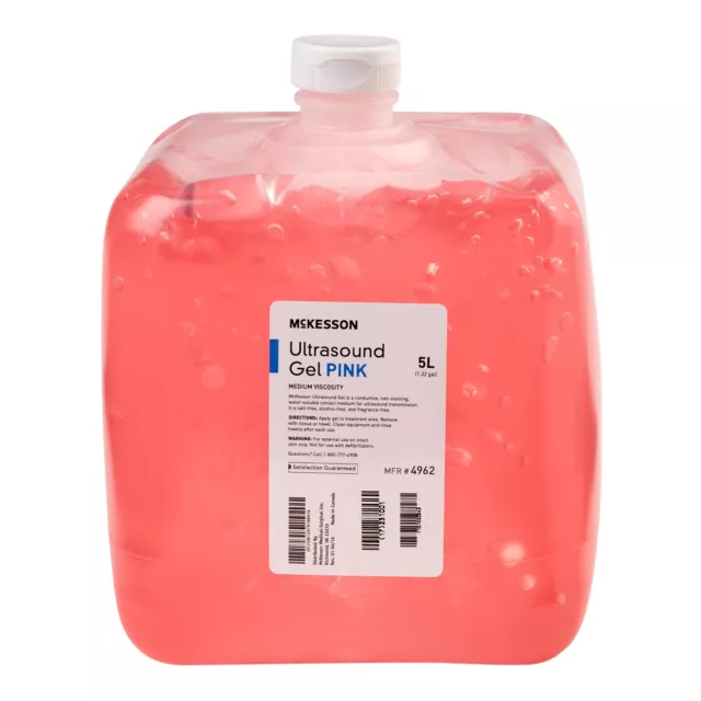 McKesson Ultrasound Gel Pink 5 Liter Jug 4962 (1 Each)