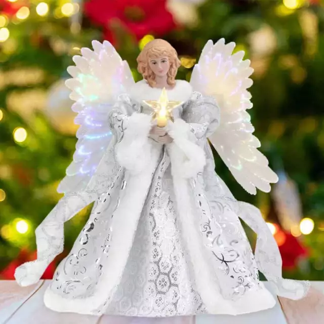 Christmas Tree Topper Angel Pendant Fairy Festive Xmas Tree Top Ornament NewSale