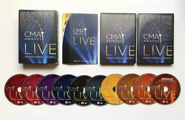 CMA Awards Live Greatest Moments: 1968-2015 - 10 Disc DVD Box Set!