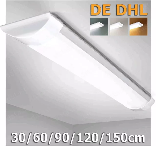 Led Feuchtraumleuchte Feuchtraumlampe Wannenleuchte Deckenleuchte 60/120/150cm#