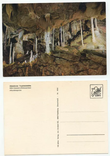 14983 - Attendorner dripstone cave - Alhambra cave - old postcard
