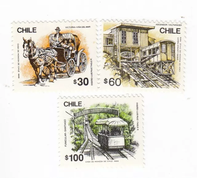 Chile, Set Mit 3 Briefmarken, MNH, Ah 252