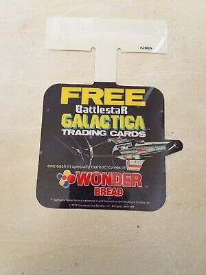 Battlestar Galactica 1978 WONDERBREAD Retail Display Shelf Wobbler  - Promo Item