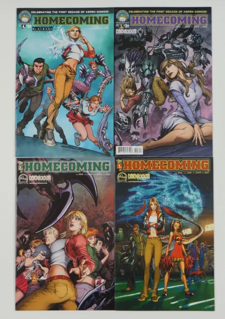 Homecoming #1-4 VF/NM complete series - A variants - aspen comics set lot 2 3