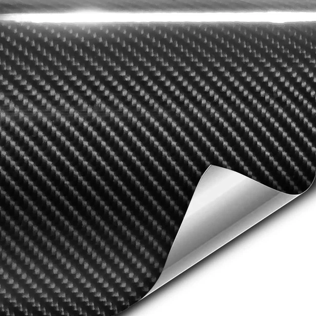 VVIVID+ GLOSS CARBON Black, Vinyl Wrap Film Large Roll (120'' x 60