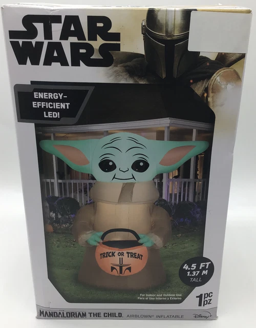 STAR WARS MANDALORIAN The Child Grogu Yoda 3.5 FT Inflatable Halloween