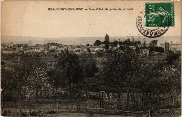 CPA Beaumont s Oise Vue Generale prise de la foret FRANCE (1309512)