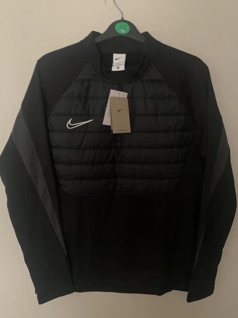 MENS NEW WITH tags Nike Academy Winter Warrior Half Zip Drill Top