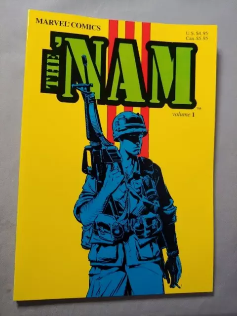 The Nam Marvel Comics Volume 1 Trade Paperback 1987 FN+ The Nam Marvel Comics Volume 1 Trade Paperback 1987 FN+